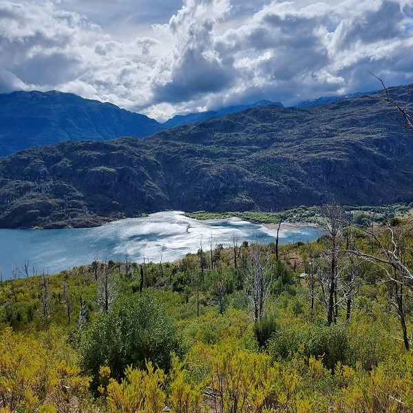 Vistas panorámicas ya de bajada hasta el Desemboque. Cordón El Derrumbe. 