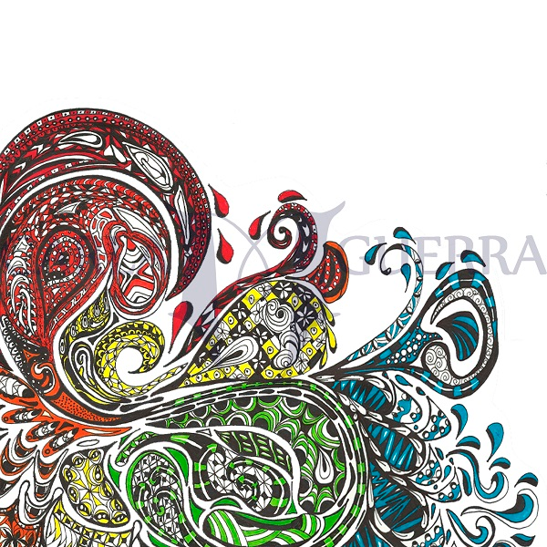 Zentangle Olas Ilustradas